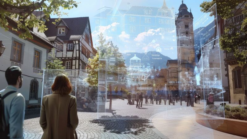 Symbolbild Augmented Reality in der Stadt